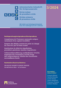 Wordpress Rspc RSPC – Revue suisse de procédure civile